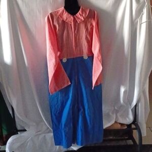 Raggedy Andy Adult Halloween Costume One Size Fits Most OS, includes hat